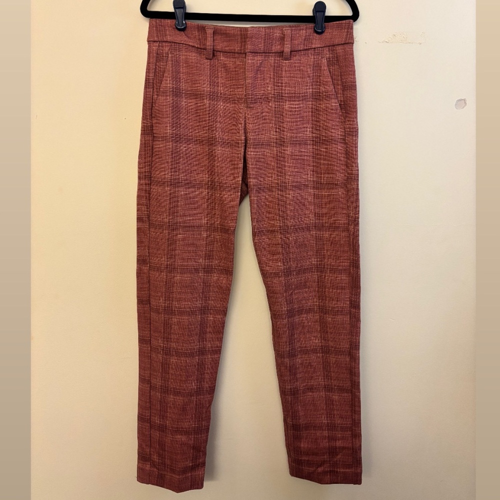 Pink Tweed Stretchy Knit Trouser
